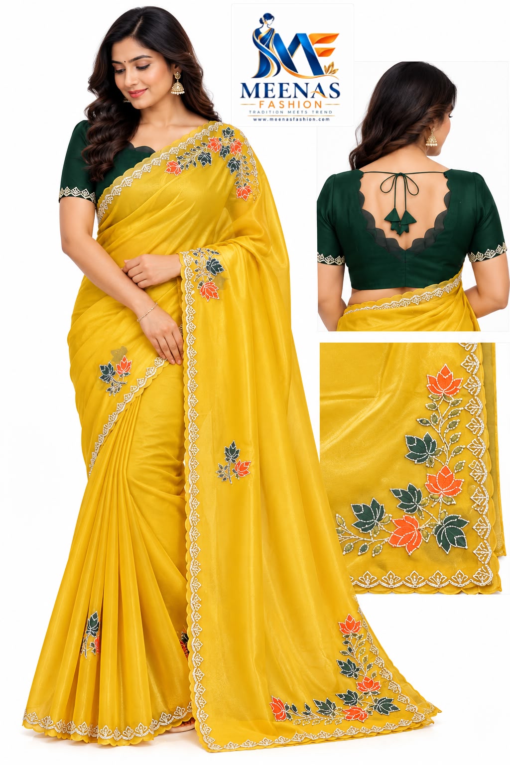Stone work Fancy Saree